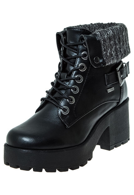 Femenino Calzado Botines Botín Tierra Negro Azaleia Botín Tierra Negro Azaleia. Estilo casual. KFDMVVZ